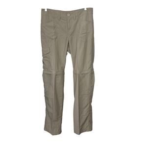 Mountain Hardwear Convertible Pants Women's Size 4 Tan Nylon Outdoor Hiking 4/36